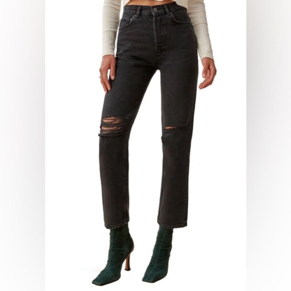 Reformation Cynthia High Rise Straight Jeans